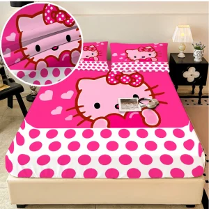 Sanrio Hello Kitty elastic Bed Sheets, double bed sheets,