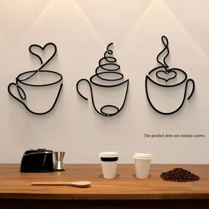 1/3pcs of Creative Coffee Wall Hangings,