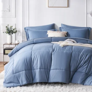 7 Piece Bed In A Bag Comforter Set Queen, Stylish solid