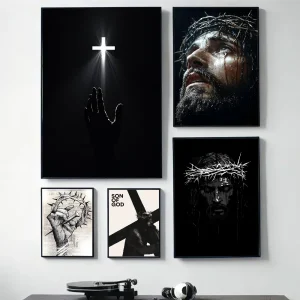 Son of God Jesus Cross Holy Light Wall Art,