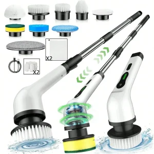 9-in-1 Electric Cleaning Brush Electric Spin Cleaning Scrubber